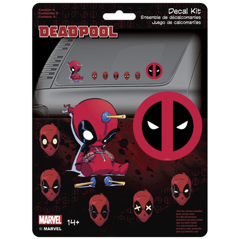 DeadPool Family Decals for car